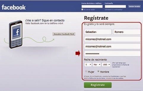 Sesion o iniciar registrarse facebook ▷FACEBOOK: Iniciar