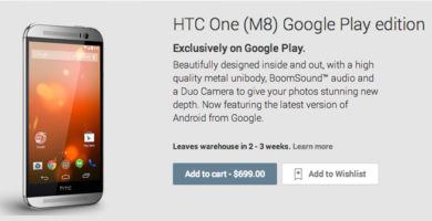 Android L, estará en el HTC One M8 Google Play Edition