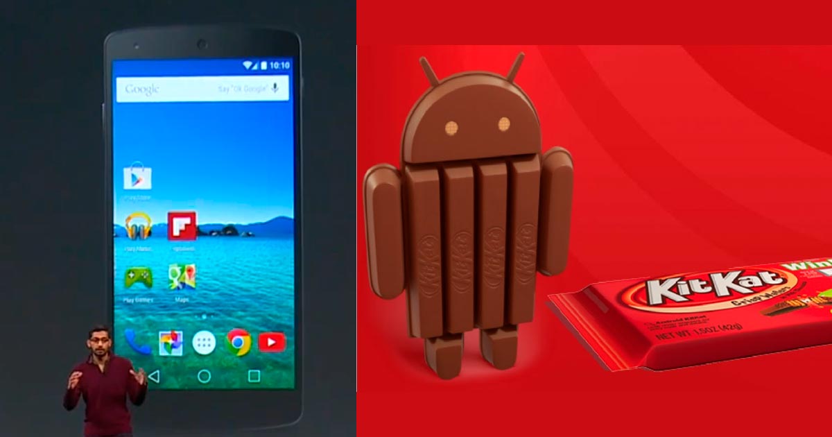 Comparación visual entre Android L y Android KitKat