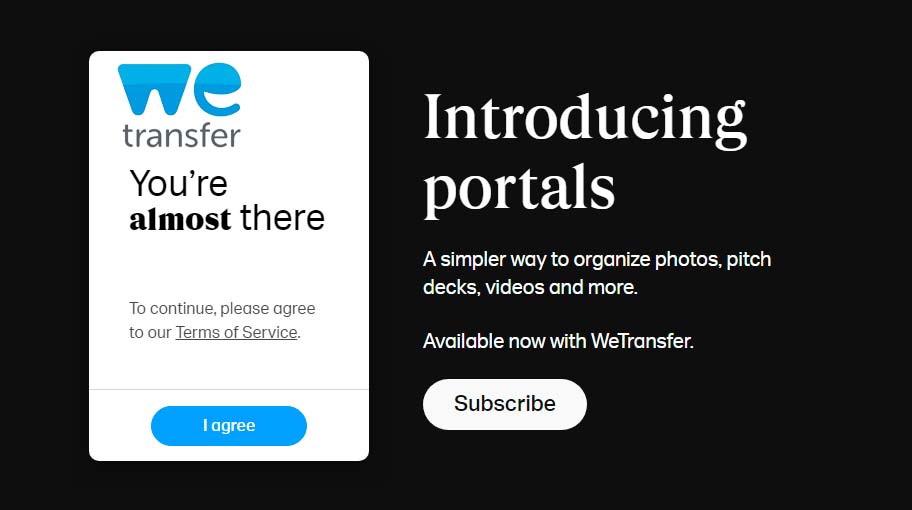 WeTransfer: enviar hasta 10 GB desde un Android
