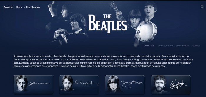 The Beatles en iTunes