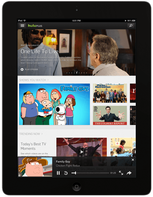 Hulu Peliculas iPad iOS