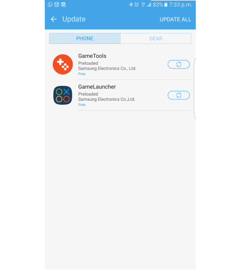 Actualizacion de Game Launcher y Game Tools