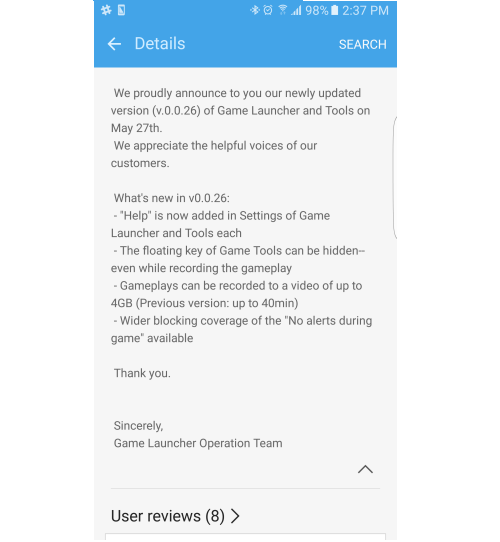 Actualizacion de GameTools
