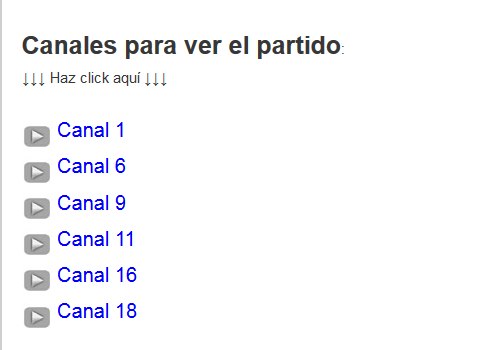 Canales de RojaDirecta para ver la final de la UEFA