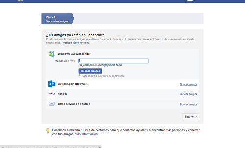 2. Importar contactos de otros servicios