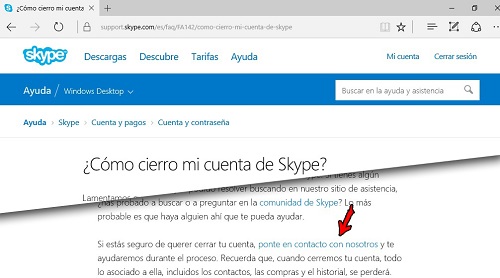 5. Ponte en contacto con nosotros