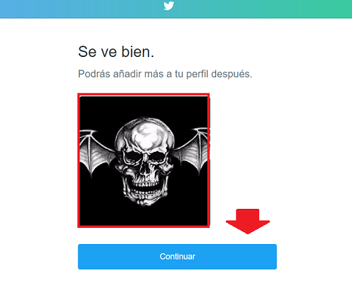 6. Añadir una foto de perfil