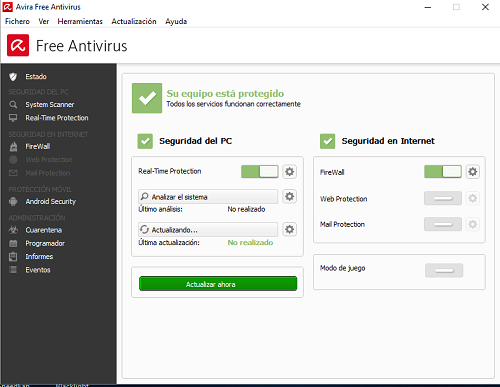 8. Antivirus instalado