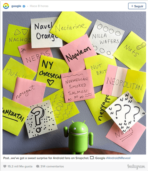 Android por fin pone nombre a su nueva versión
