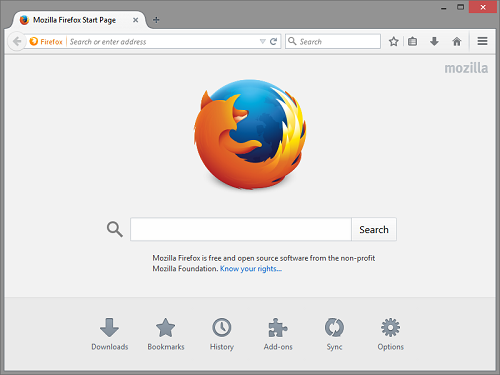 Búsquedas en el navegador Firefox
