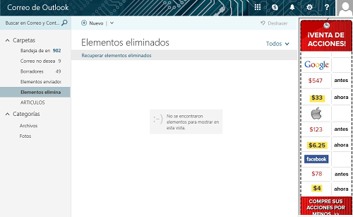 Dentro de Hotmail