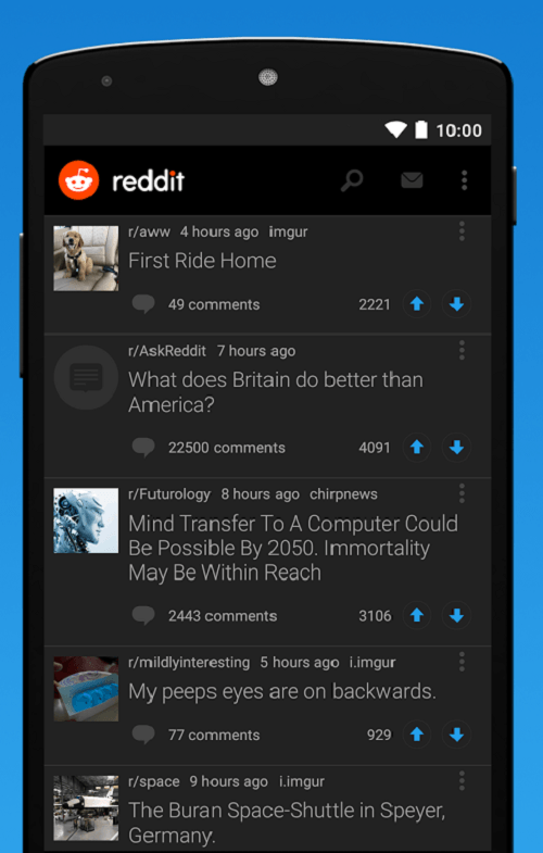 Reddit llega a Android