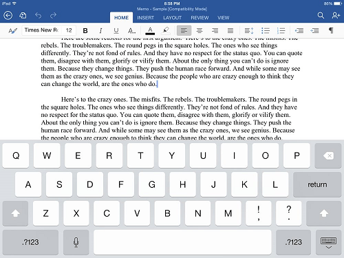 Microsoft Word para Celular