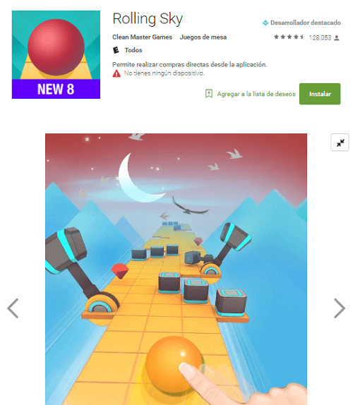 Rolling Sky para Android