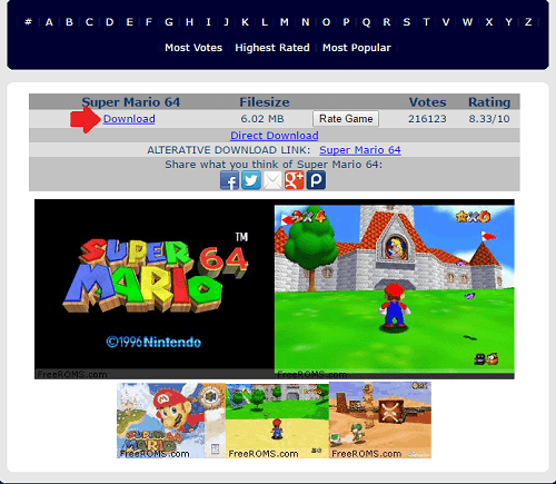 Descargar el ROM