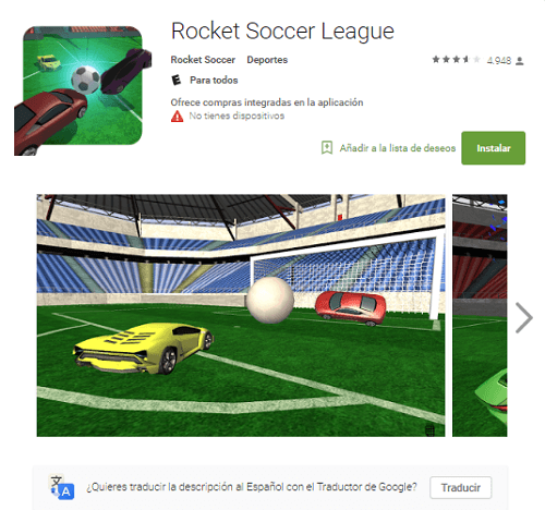 Rocket League para Android