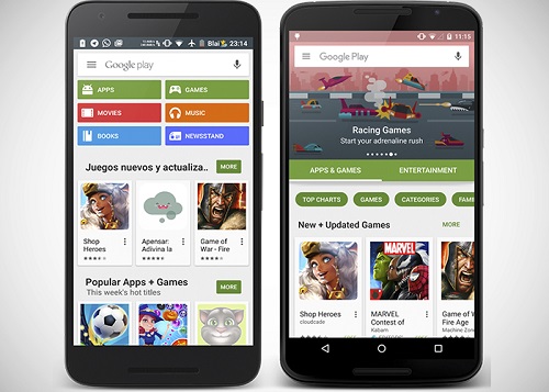 Cambios en la Google Play Store