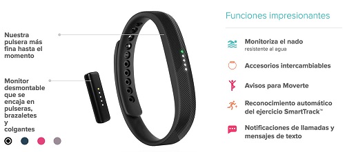 Características Fitbit Flex 2