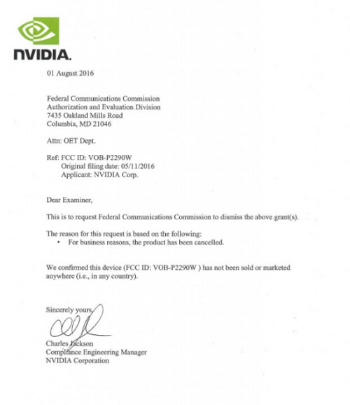 Carta de NVIDIA