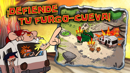 Defender la furgo-cueva de los dinosaurios