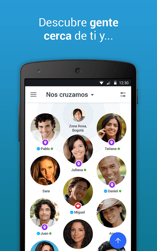 Descubrir a otros usuarios cercanos