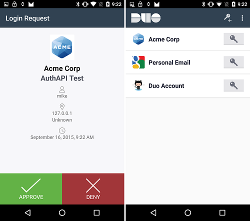 Duo Mobile para Android