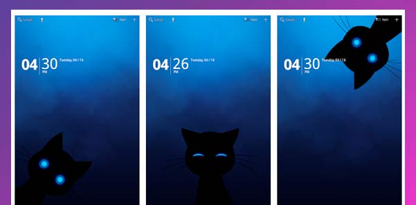 Fondo de pantalla con gato sigiloso