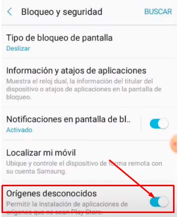 activar opcion de origenes desconocidos android medal of honor
