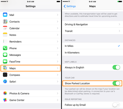 activar-la-opcion-de-apple-maps