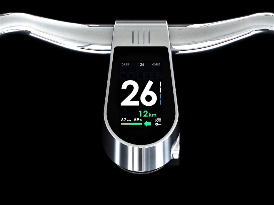 Coleen nuevas bicicletas eléctricas ces 2020 Pantalla LED HD integrada
