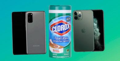 Cómo limpiar tu teléfono inteligente con toallitas desinfectantes
