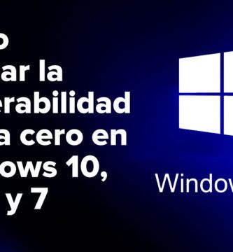 Cómo reparar la vulnerabilidad de día cero en Windows 10, 8.1, 8 y 7