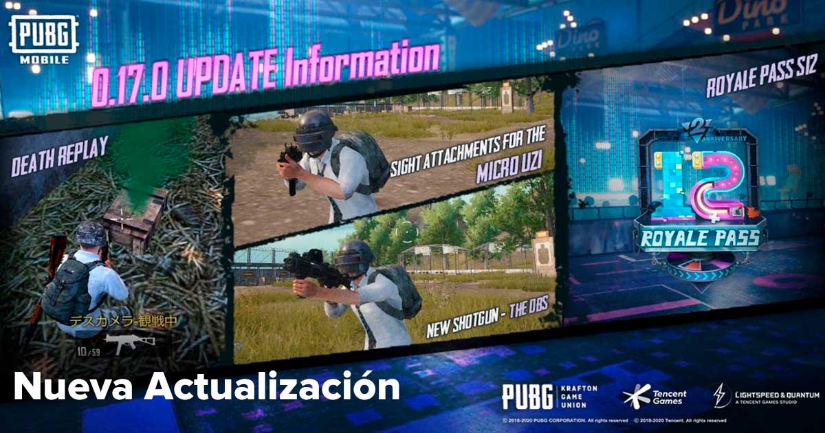 Estas son las novedades de la actualización 0.17.0 de PUBG Mobile