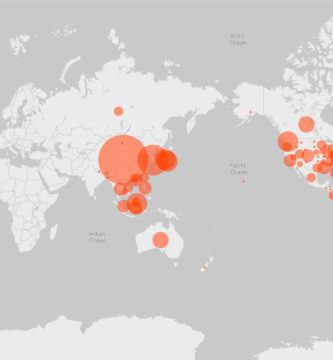 Microsoft lanza mapa interactivo para seguir el avance del Coronavirus