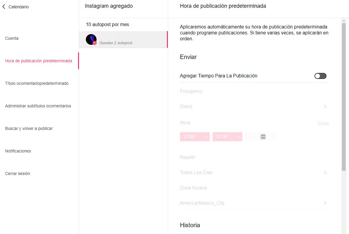 configuracion apphi instagram