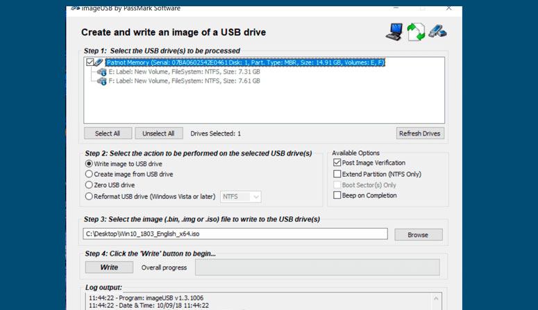 copias de seguridad de unidades USB