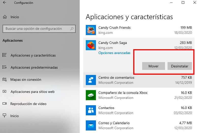 desinstalar apps windows