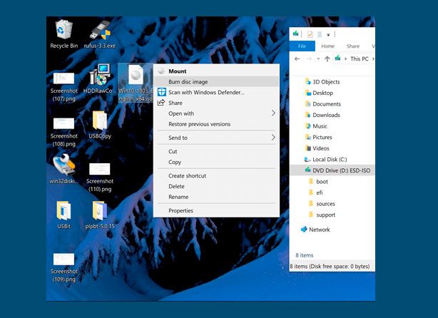 grabar archivos ISO en una unidad de CD / DVD
