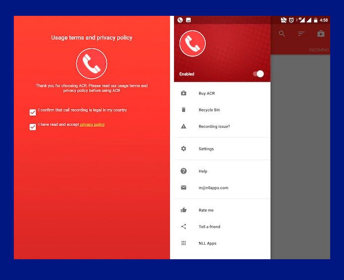 grabar llamadas con Call Recorder – ACR