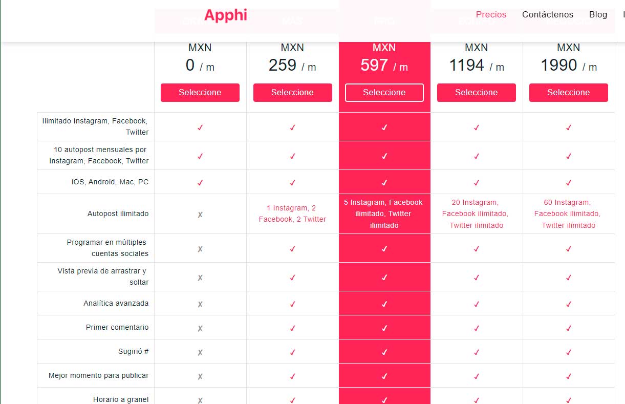 planes-y-precios-apphi-para-instagram-programar-publicaciones