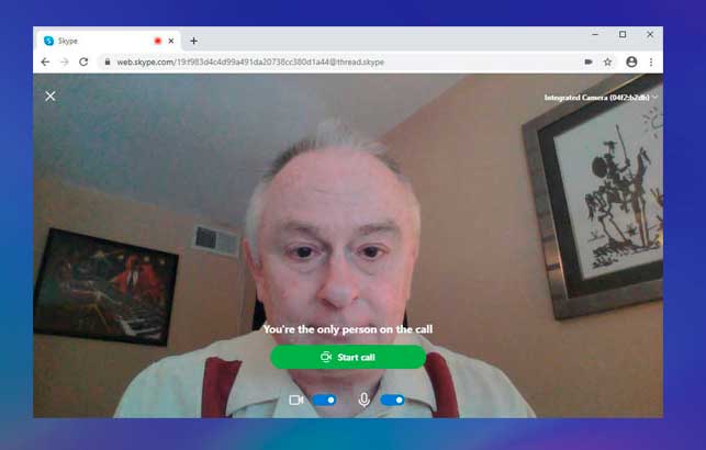 Cómo comenzar una videoconferencia de Skype