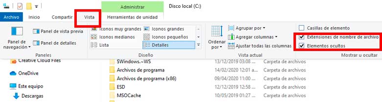 Elementos ocultos