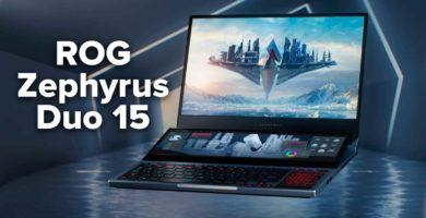 La Nueva Laptop gaming Zephyrus Duo 15 de Asus agrega pantalla secundaria