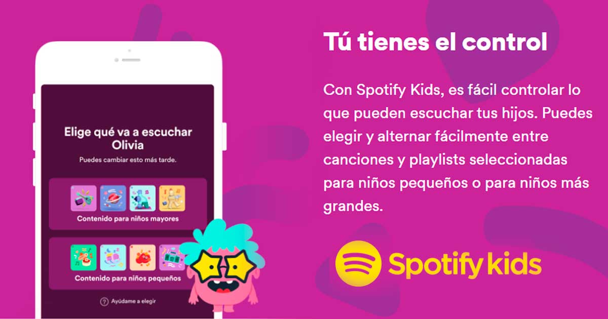 ¿Qué es Spotify para niños y en qué se diferencia de Spotify regular?
