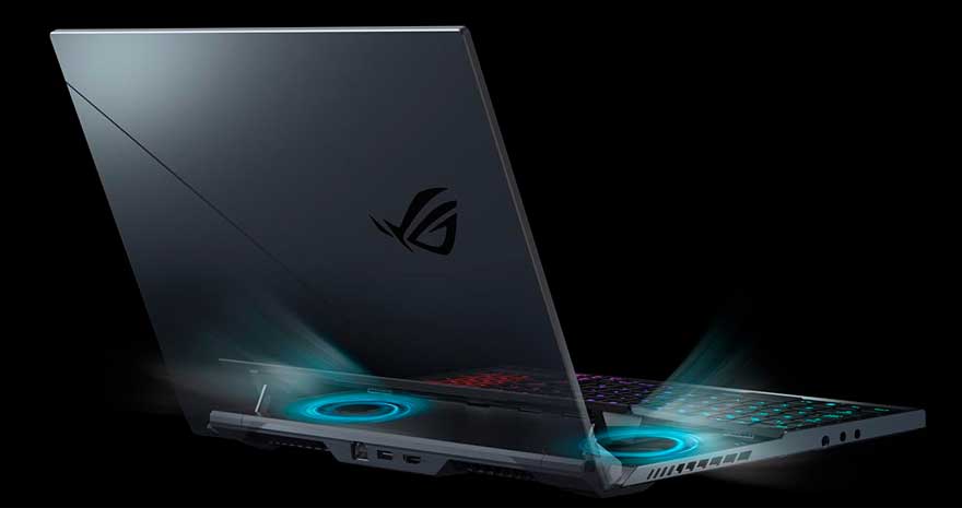 ROG Zephyrus Duo 15 ventiladores aire