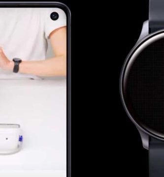 Samsung Galaxy Watch Active 2 con app que monitorea la presión arterial