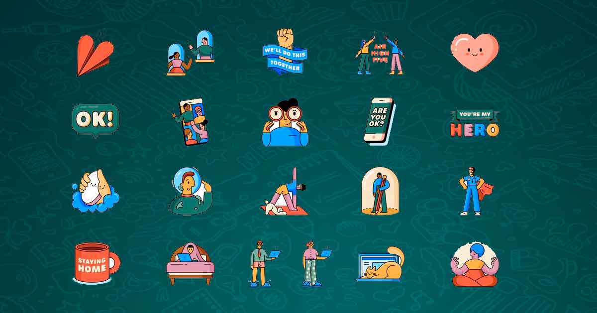 WhatsApp y la OMS lanzan nueva colección de stickers "Juntos en Casa"