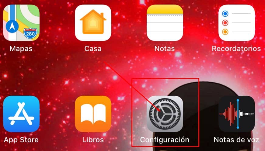 abre la aplicación Configuración.