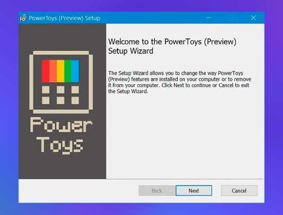 ejecute PowerToys.